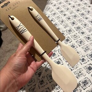 Rae Dunn Cream Spatula Duo